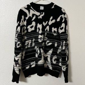 Paul Smith Abstract Print Lambswool Sweater